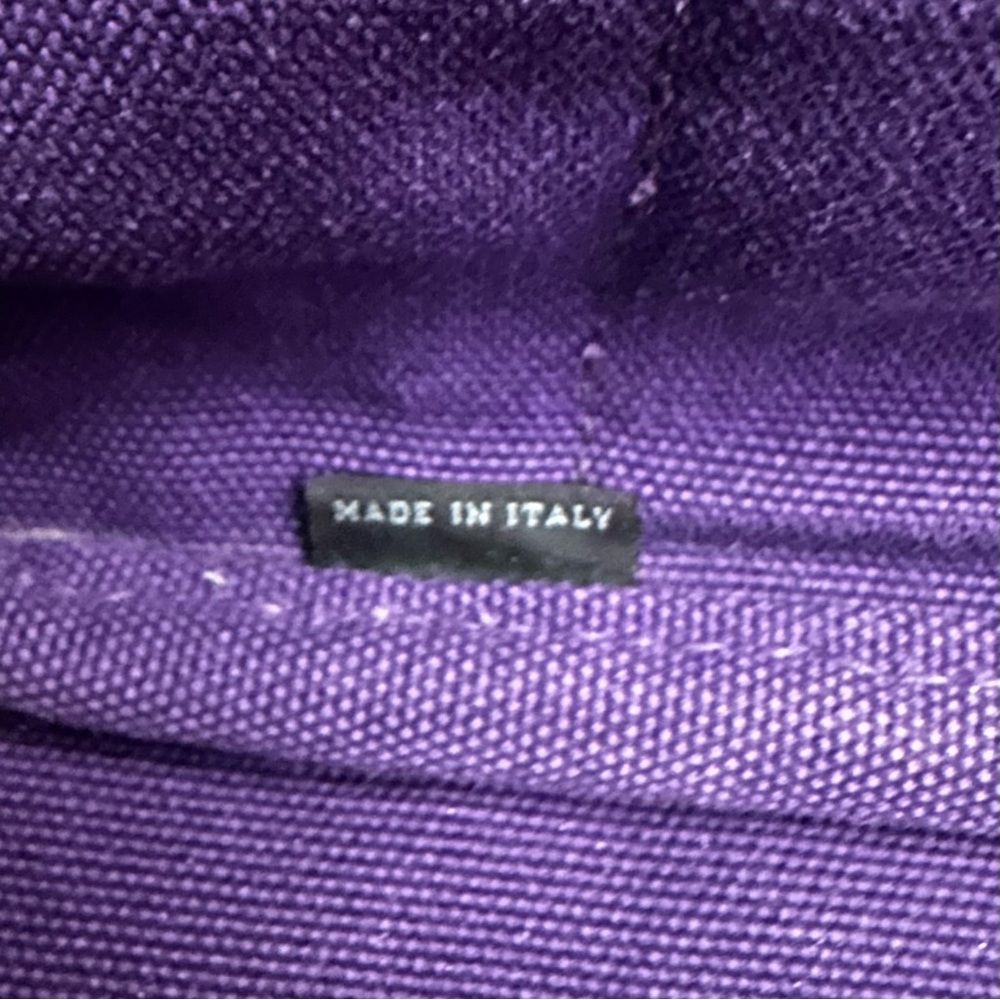 PRADA CANAPA RARE PURPLE DENIM MEDIUM TOTE BAG - Picture 16 of 16
